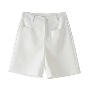 气质五分短裤女夏2024新款高腰阔腿西裤百搭显瘦宽松直筒大码时尚