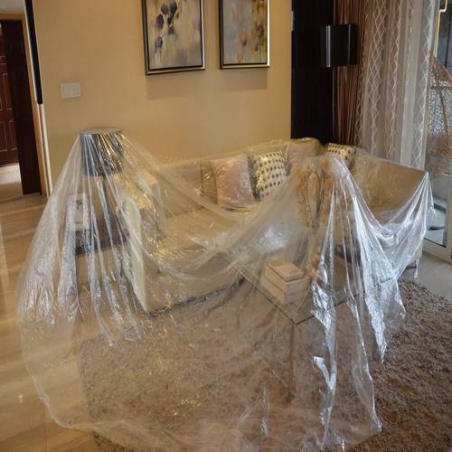 包邮4米宽保护膜装修塑料薄膜喷漆防尘膜5米8米10米长一张地膜