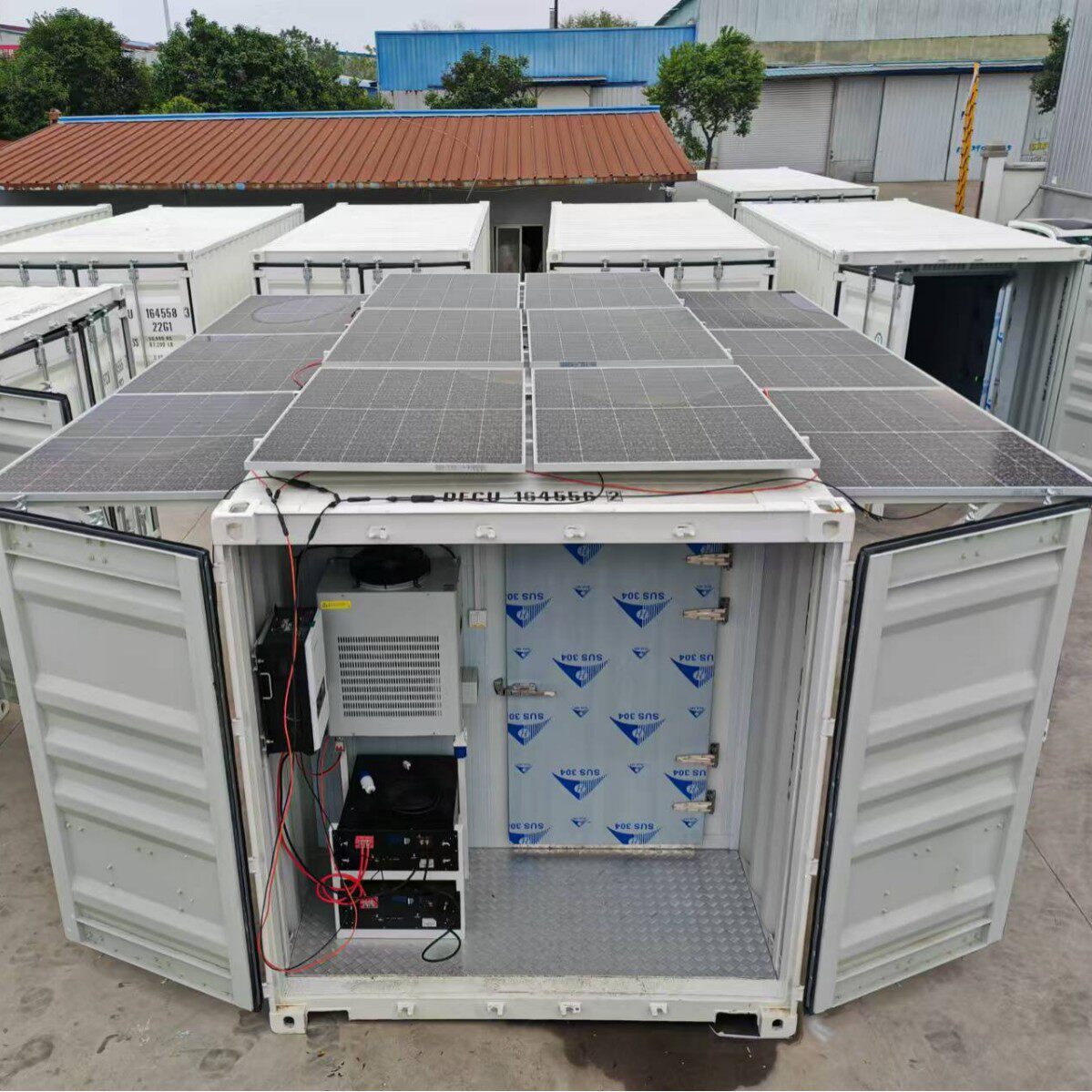 20尺40尺可移动储能集装箱冷库全套设备220v/380v果蔬肉类保鲜