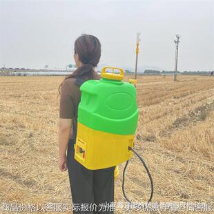 出口12V电动施肥喷雾器 农田化肥种子喷撒器 高压水雾迷雾打药机