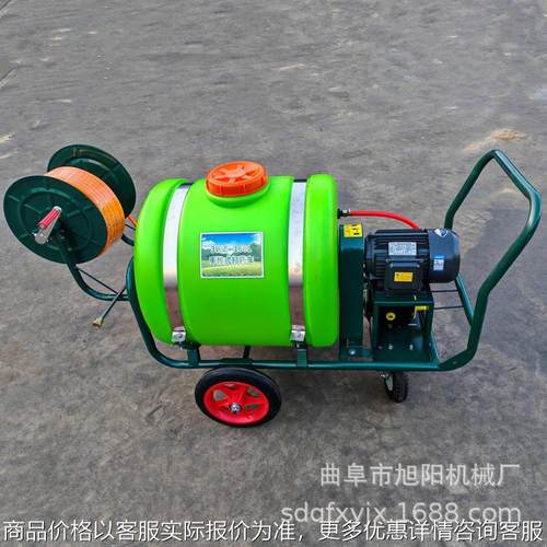 160升汽油高压打药机小区物业垃圾桶高压清洗机手推式电动喷雾机