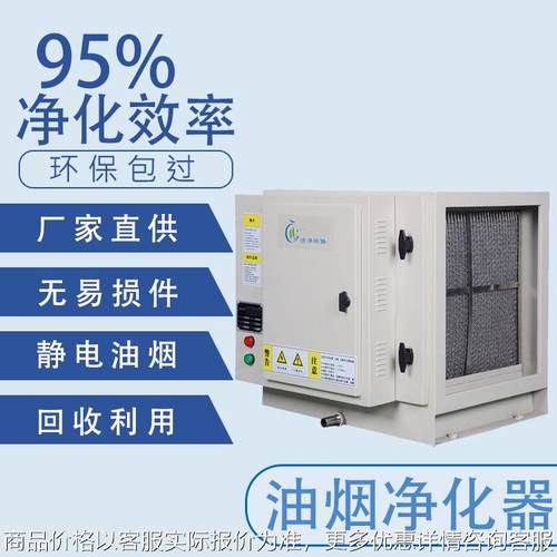 环保油烟净化器饭店厨房餐饮油烟净化器 商用油烟净化器