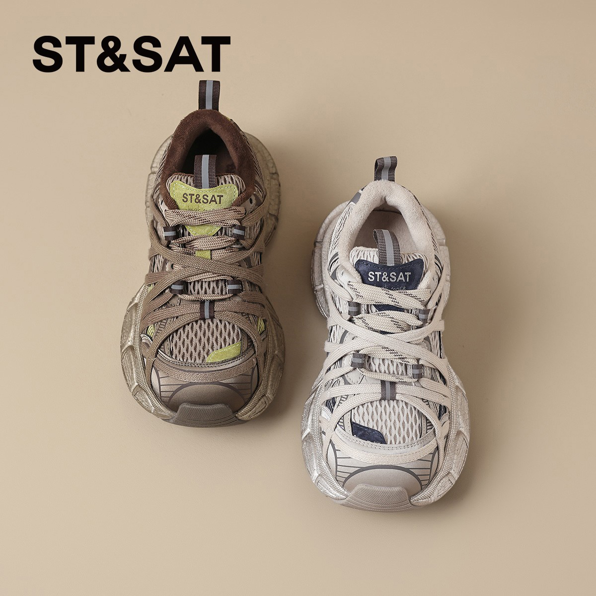 星期六厚底增高老爹鞋女款