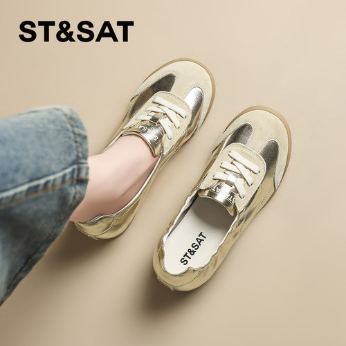 星期六新款时尚软底浅口德训鞋