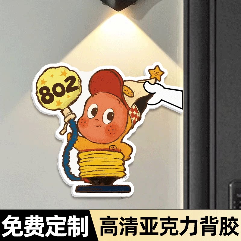 某书同款！【星星人门牌号码牌】图片