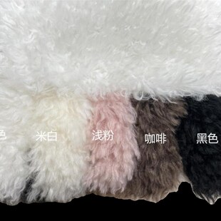 卷卷小羊兽头毛布 长卷斯卡面料仿羊卷布面料兽装毛布羊卷毛布