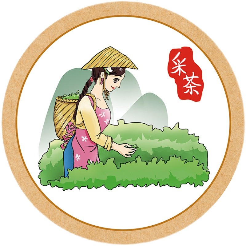 幼儿园茶艺区馆室环创装饰材料泡茶步骤图茶道文化立体墙纸