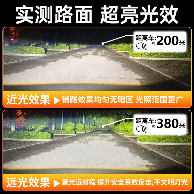 现代汽大灯领动途胜瑞纳名图朗动亮激光聚光灯泡