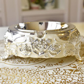 欧式 礼品家居酒店会所用品合金烟缸 烟灰缸创意客厅个性