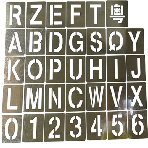 喷字模板字牌镂空喷漆刻字广告字空心字数字模具图案字模