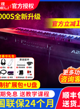 美得理电子琴a2000s专业61键成人中老年中文版便携编曲键盘a2000
