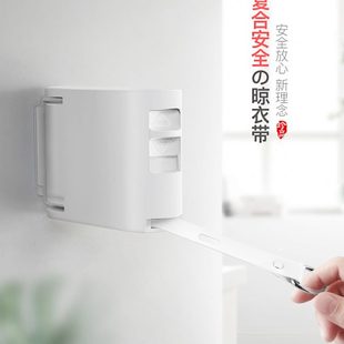 阳台隐形晾衣绳收缩晒被子免打孔晾衣神器室内伸缩挂衣架酒店浴室