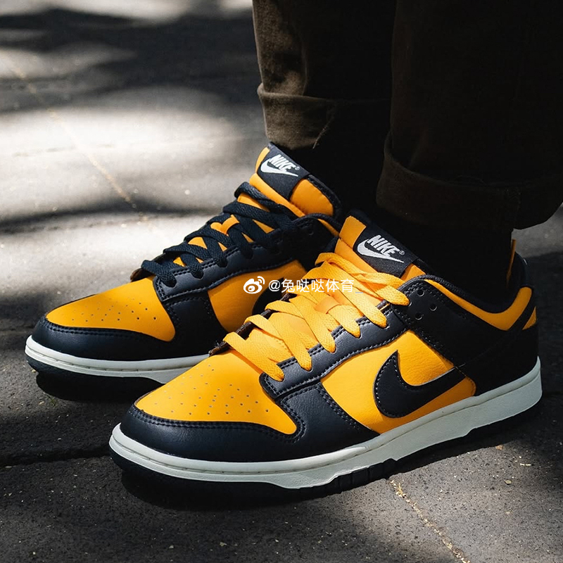 男子DunkLow黑黄轻便百搭