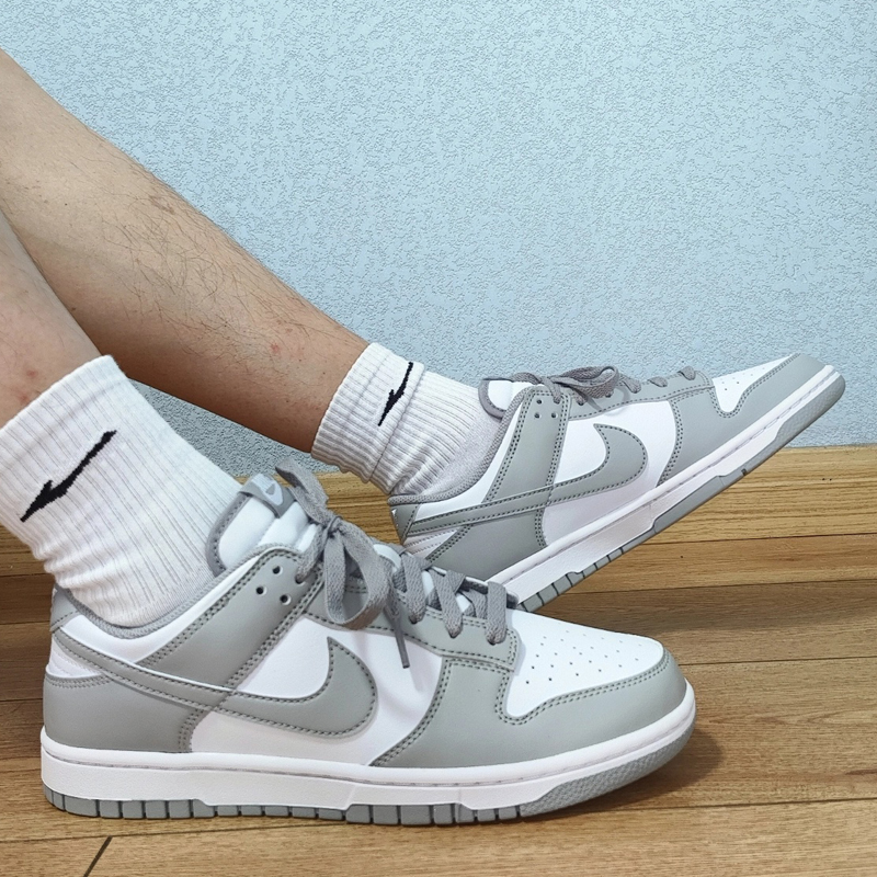男鞋DunkLOWRET板灰白舒
