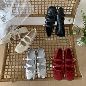 missshoe韩式复古交叉带