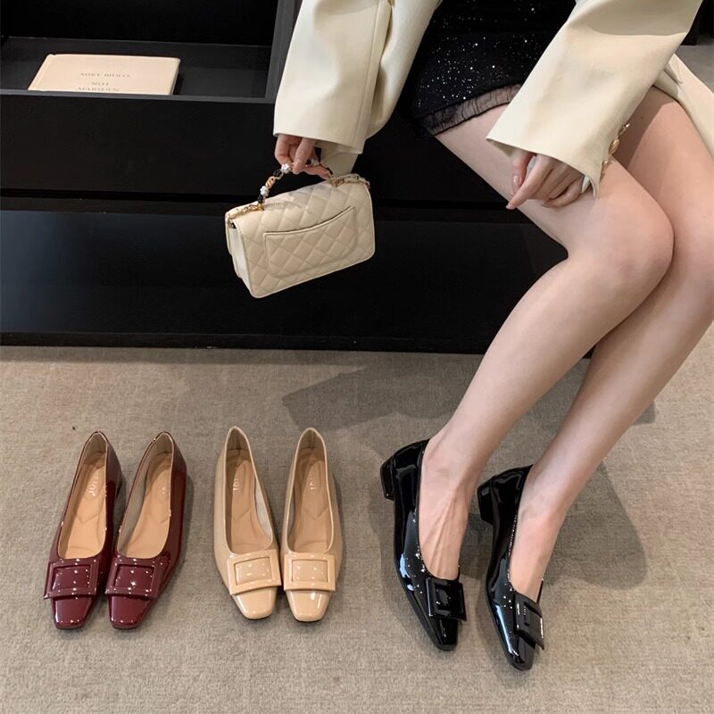 KELIQI方头仙女单鞋法