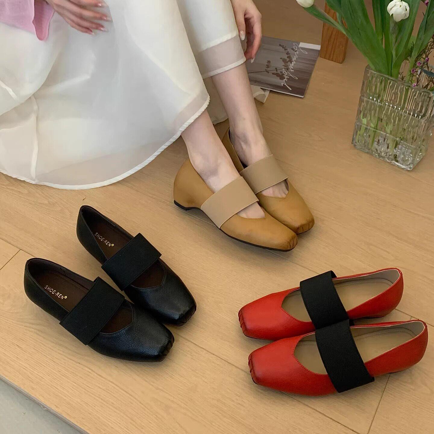 SHOE-REN2026年新款方头