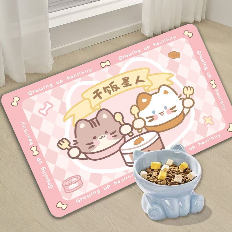 宠物猫咪宠物餐垫防水隔热垫可爱