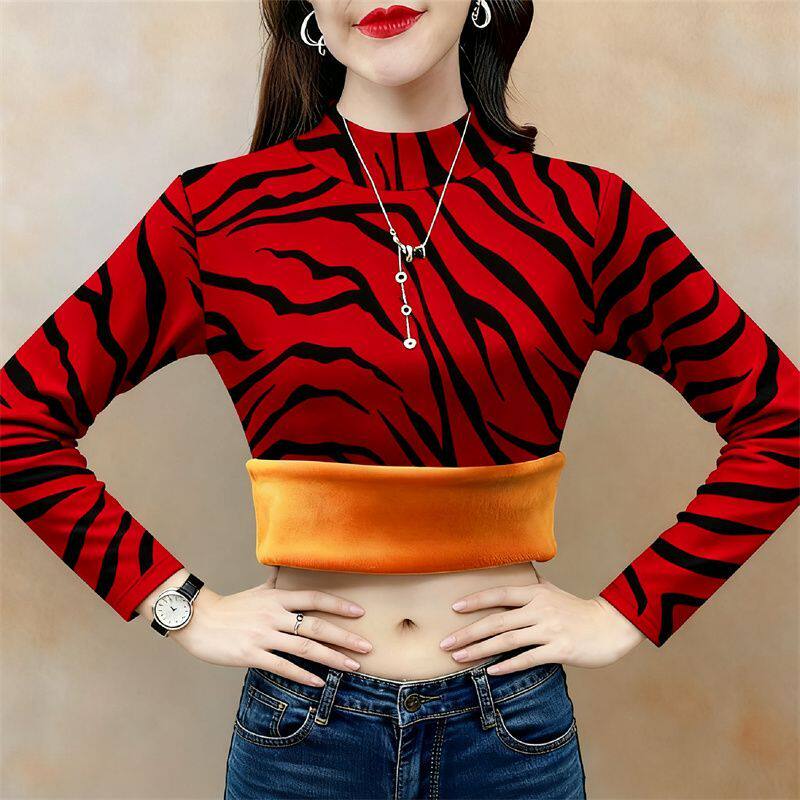 加绒加厚休闲长袖卫衣女秋冬新款洋气休闲气质韩版减龄时尚上衣女