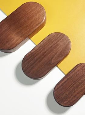 黑胡桃木底座人物模型微缩模型展示台车载中控 新车送礼DIY摆件