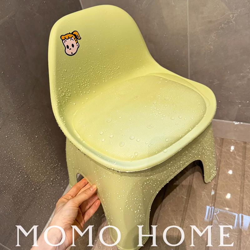 原田治儿童浴室洗澡凳学习椅子靠背卫生间小矮凳子家用结实耐用