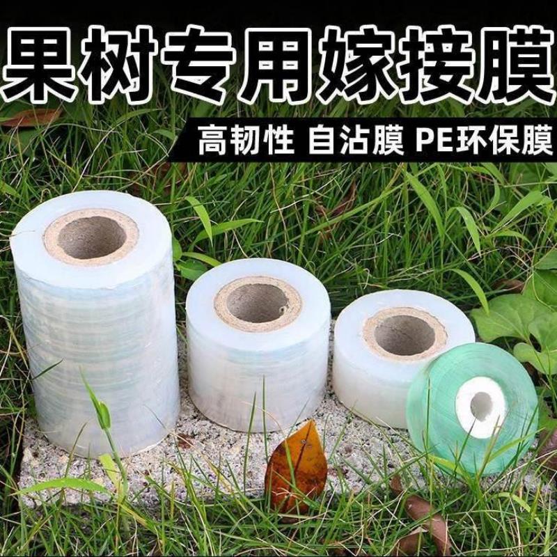 嫁接膜专用膜PE无需打结薄膜透光好嫁接绑带果树苗木包扎带自粘膜
