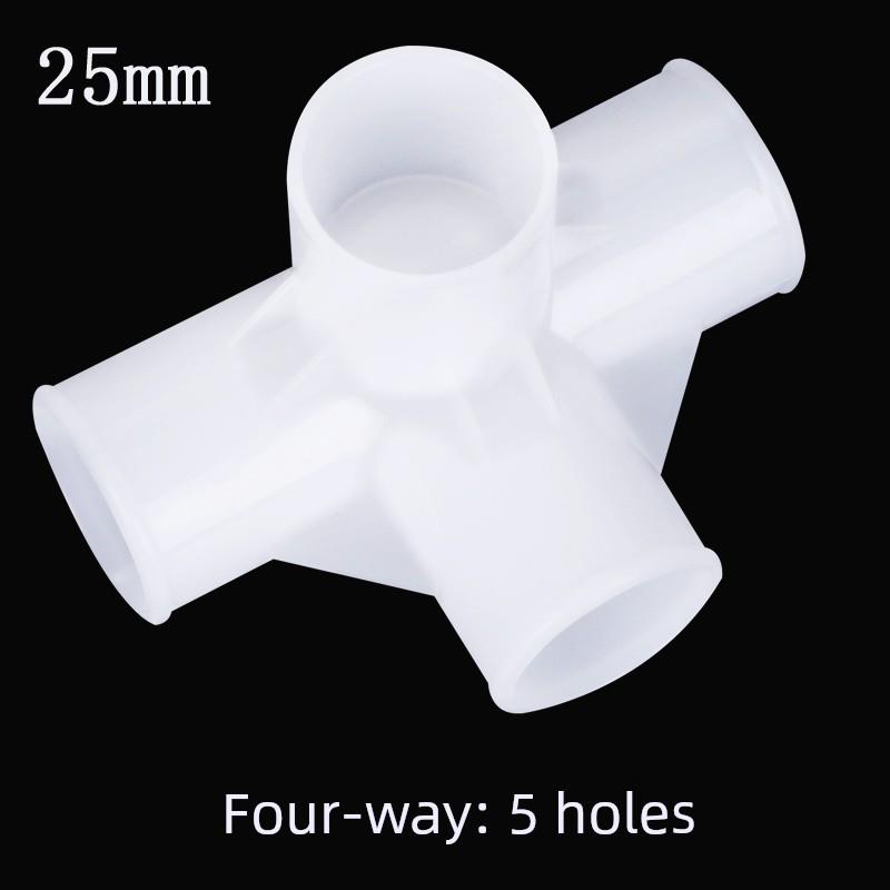 布衣柜接头简易布衣柜加粗25粗管塑料接头衣柜塑胶接头布衣柜配件