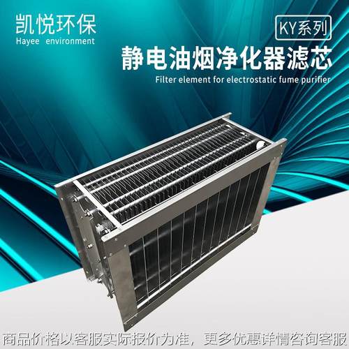 无烟烧烤车净化机芯配件 等离子电场 静电除油模块 静电油烟内胆