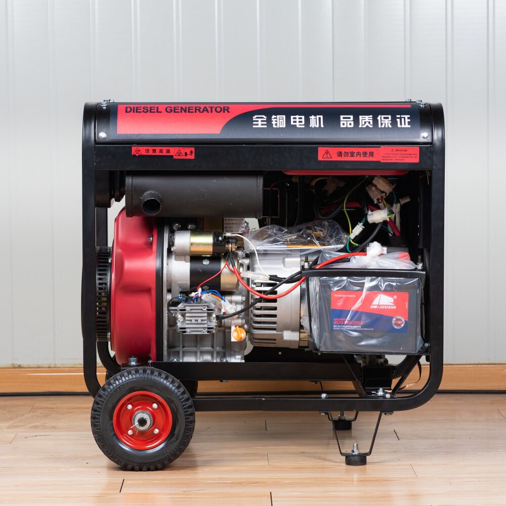 6KW等功率开架柴油发电机组220V/380V双电压输出贝隆通用