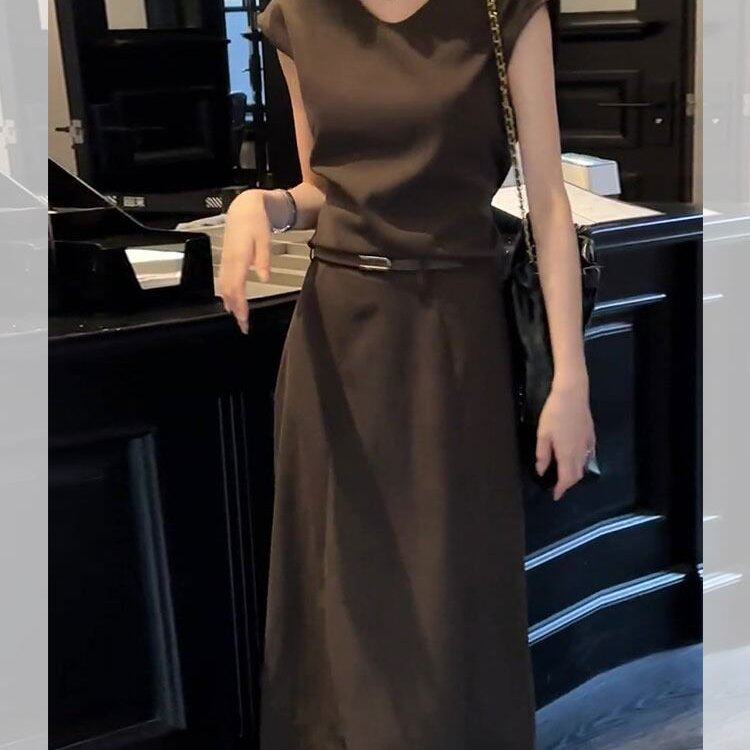网红爆款御姐风套装女2024夏季新款气质高级感简约连衣裙子两件套