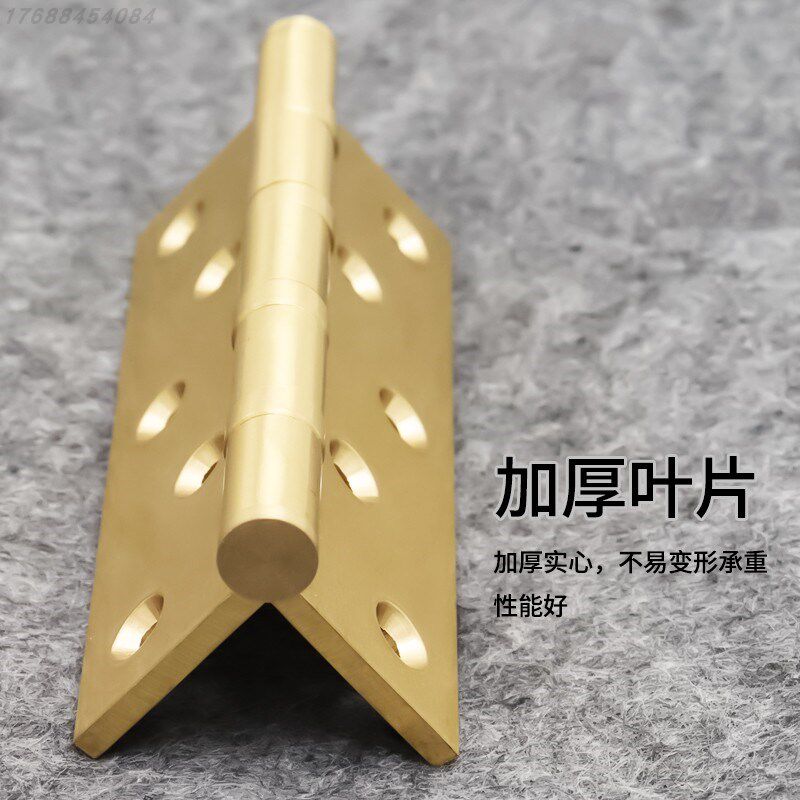 铜合页房门铰链木门加宽折页黄铜金色古铜加厚轴承活页