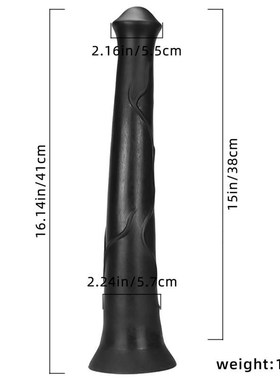 16.14in Long Anal Toys Horse Dildo with Powerful Suction Cup