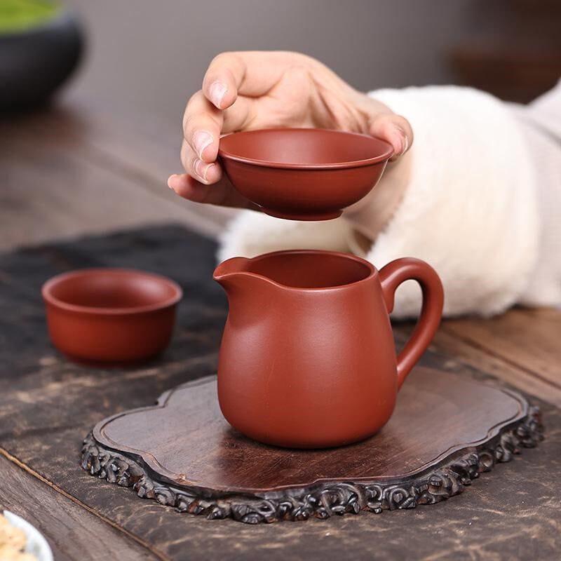 紫砂公道杯隔茶漏茶器原矿纯手工多功夫茶具宜兴