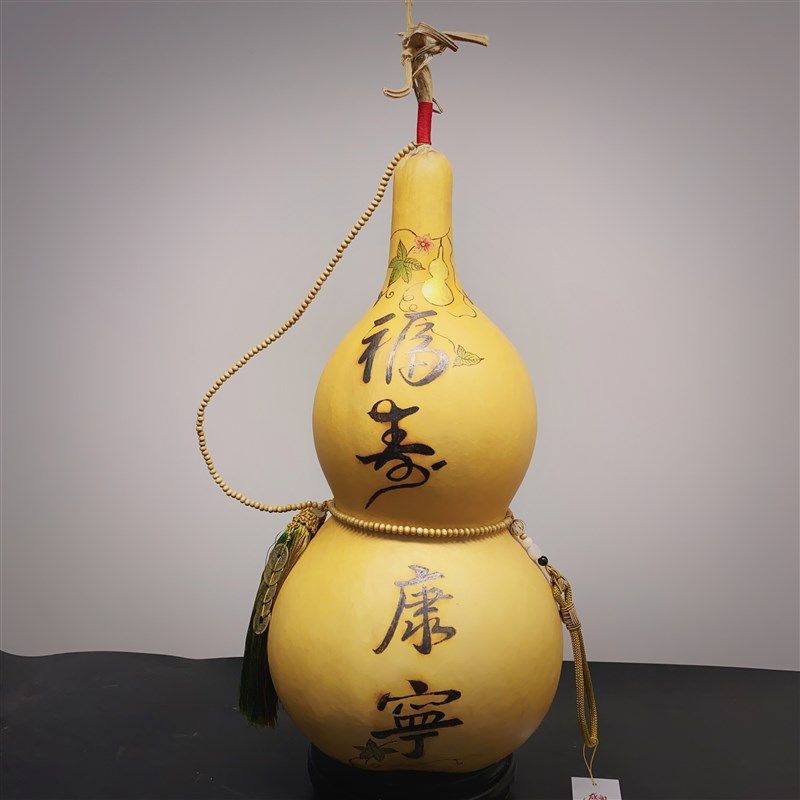 天然葫芦挂件五帝钱家居口门对门手捻真葫芦特大小号