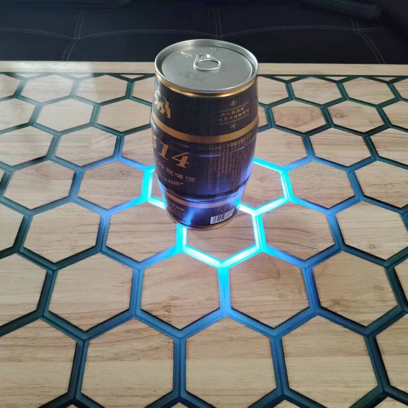 智能触摸体感应树脂河流桌发光灯光桌子茶几