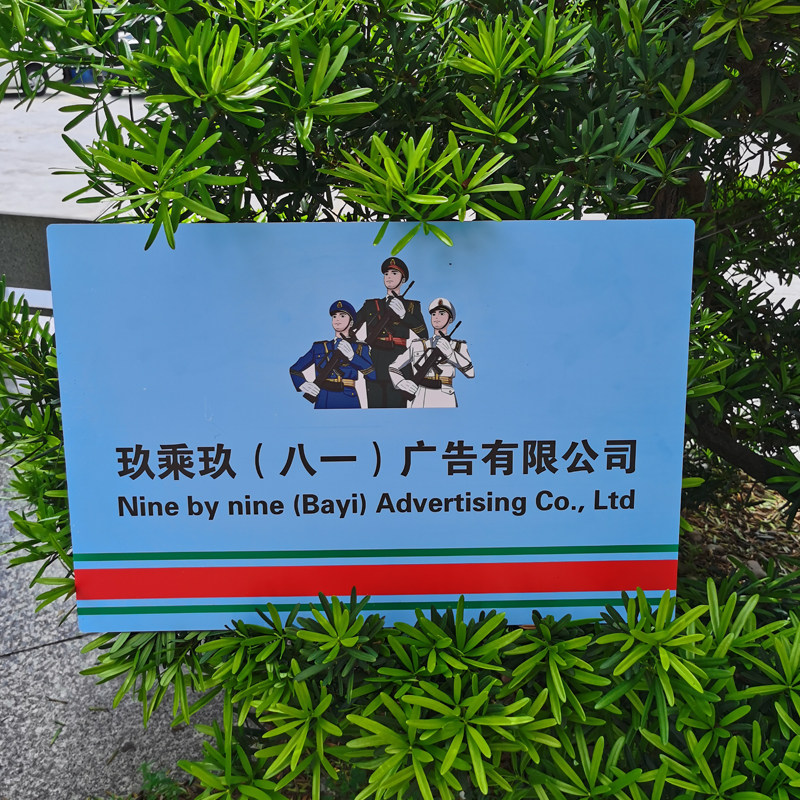 雪弗板公司牌匾临时牌门牌拍照用银行户广告牌招牌