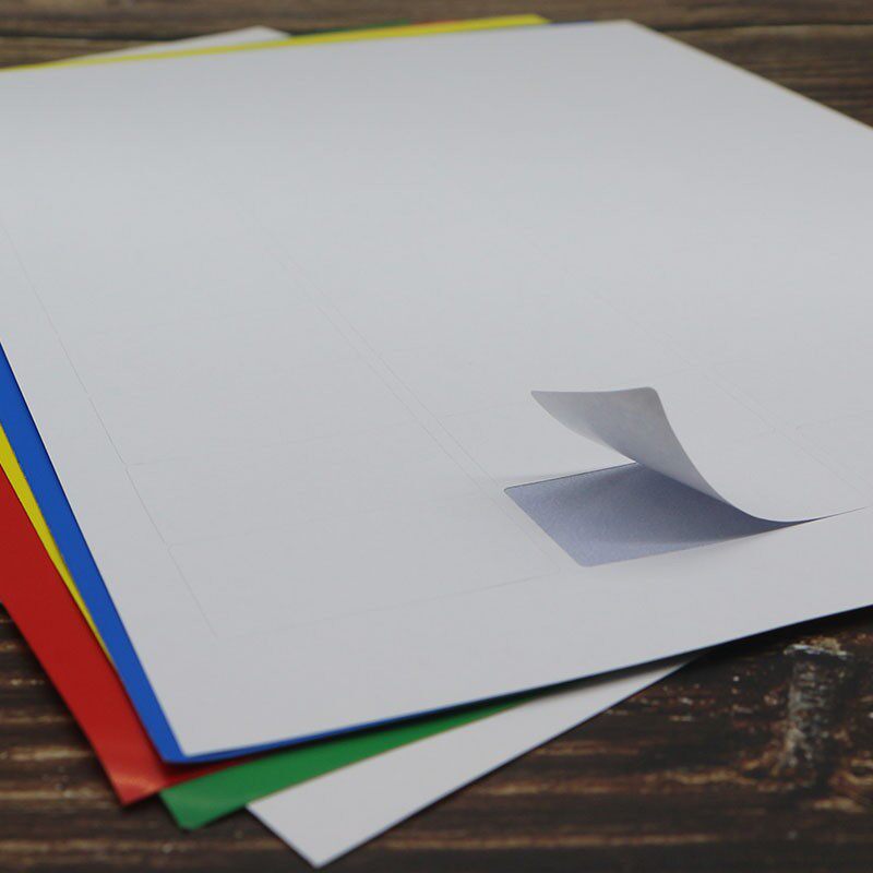 格干胶标签彩色空白自粘记号分类长方表小广告