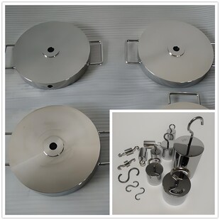 砝码上海茂宏牛顿力值英镑单钩带圆饼特制配重块加工