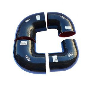 度接驳矽9直胶管进气管汽车配件硅胶管中弯头黑色冷管0通耐高温管