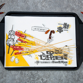 一次性食品防油烧烤店餐纸撸串油炸盘纸吸油纸商用定制