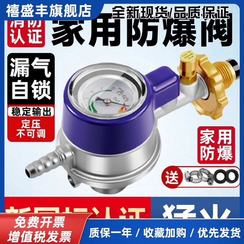 德国精工煤气罐安全阀自动关闭天燃气家用防爆调压减压防泄漏阀门
