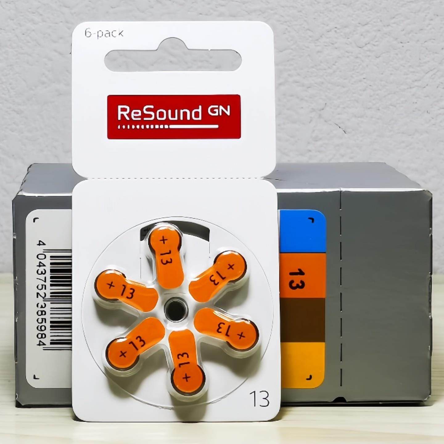 瑞声达锌空助听器电池13德国进口ReSound原装助听器耳机电子a13号