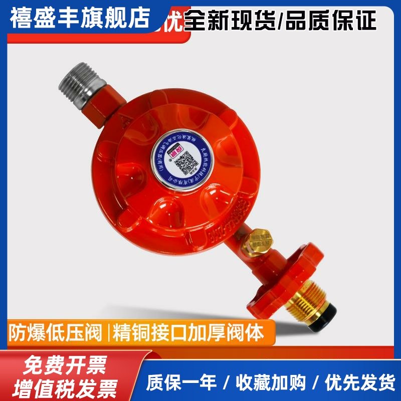 液化气防爆减压阀商用煤气罐安全阀自动关闭低压阀燃气煤气灶阀门