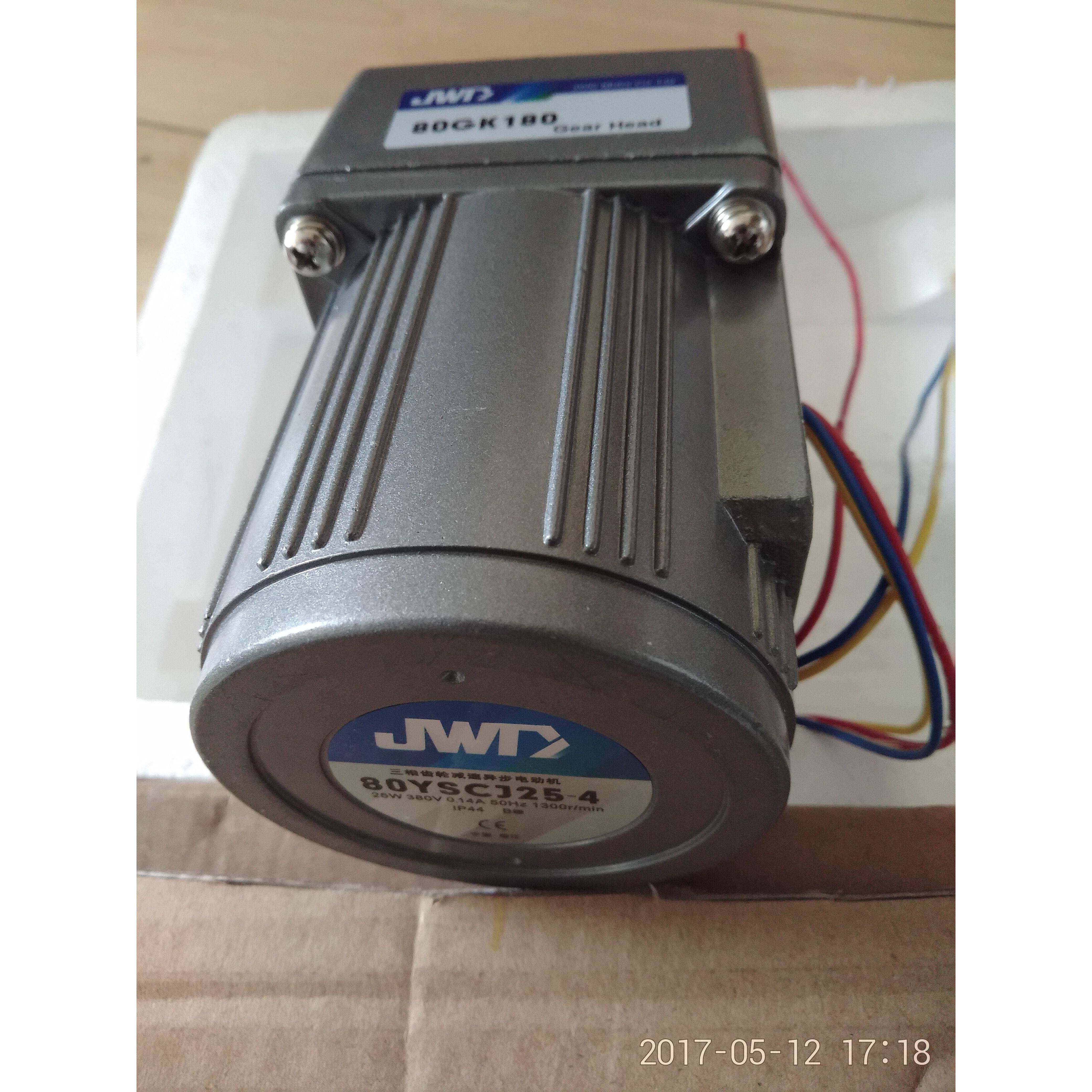 25w380v1:180 JWD MOTOR 80YSCJ25-4/80GK180 金维达齿轮减速电机
