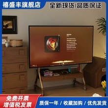 复古实木可移动电视柜胡桃色客厅家用卧室小户型储物电视机支架