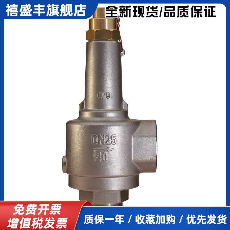 张家港富瑞低温安全阀DAH-25 DA22Y-40P液氮液氧安全阀DN10 15 25