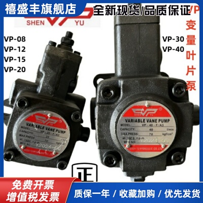 VP-20-FA3变量叶片泵VP-15 30 40FA3台湾SHENYU液压油泵VP1-20-70
