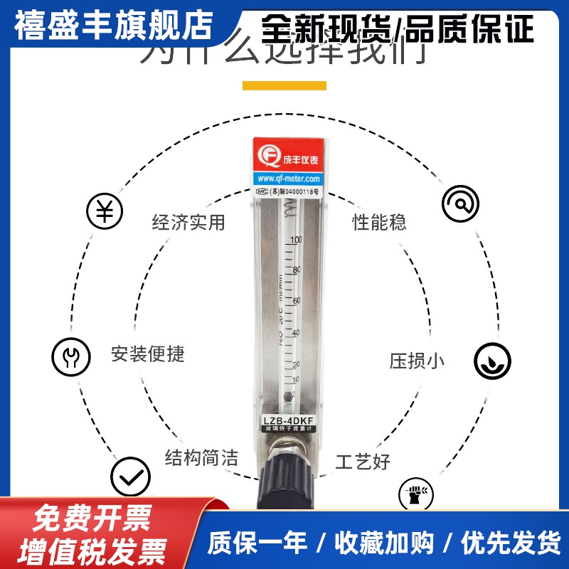 常州成丰仪表玻璃转子流量计LZB-4DKF波峰焊流量计松香流量计