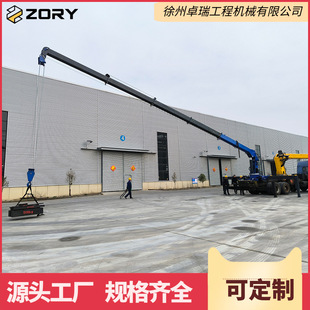 大吨位360°全回转10吨12吨直臂随车吊汽车起重机伸缩臂架设备