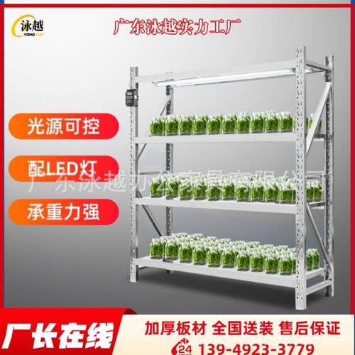 led带灯植物组培架冷轧钢货架实验室育苗培养架不锈钢光照培养架